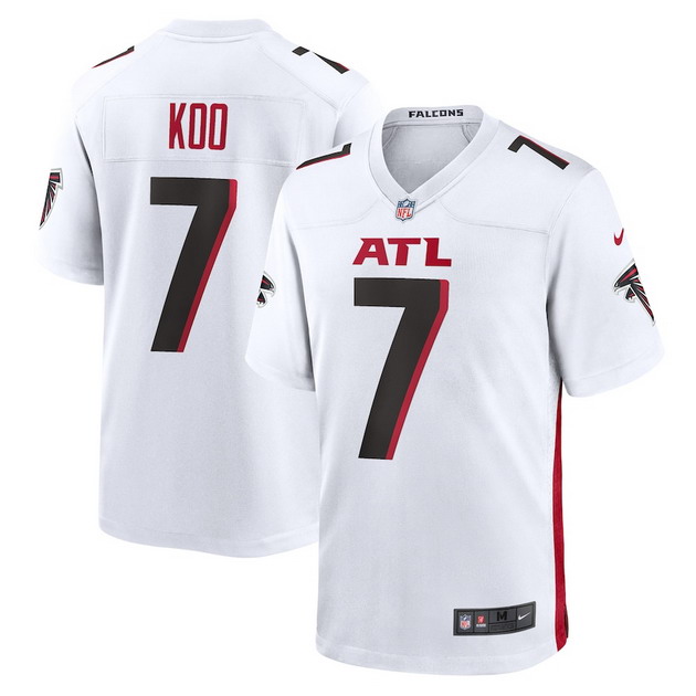 mens nike younghoe koo white atlanta falcons game player jersey